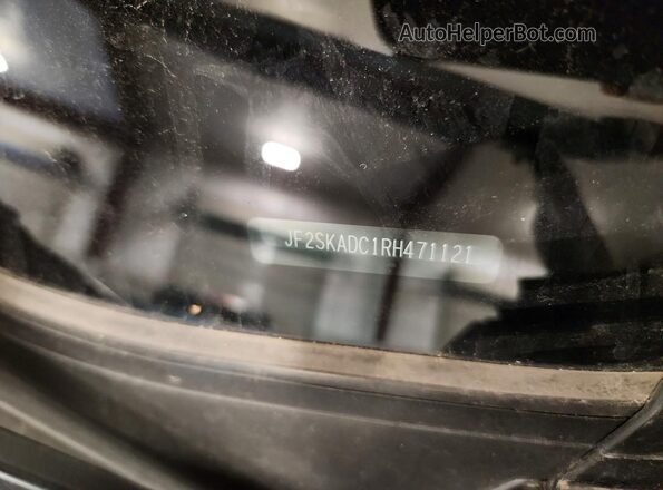 JF2SKADC1RH471121 2024 SUBARU FORESTER White VIN კოდის სტიკერის ხედი