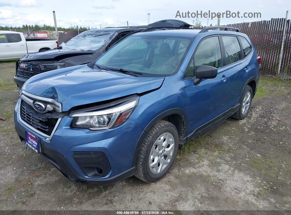 JF2SKADC5LH535216 2020 SUBARU FORESTER Синий Передняя левая четверть