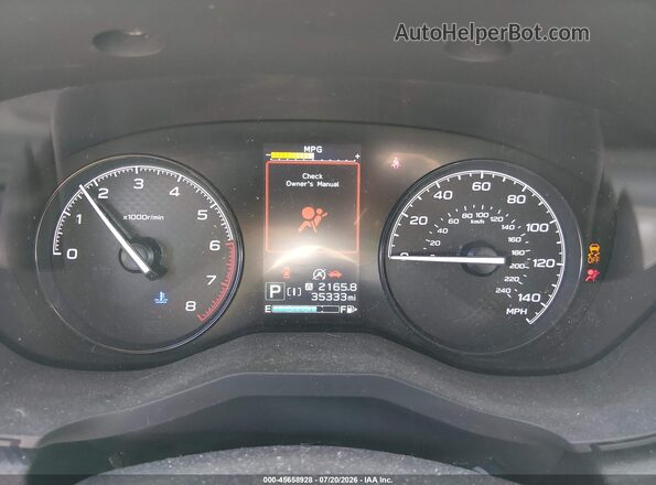 JF2SKADC5MH554656 2021 SUBARU FORESTER Blue Вид задніх сидінь
