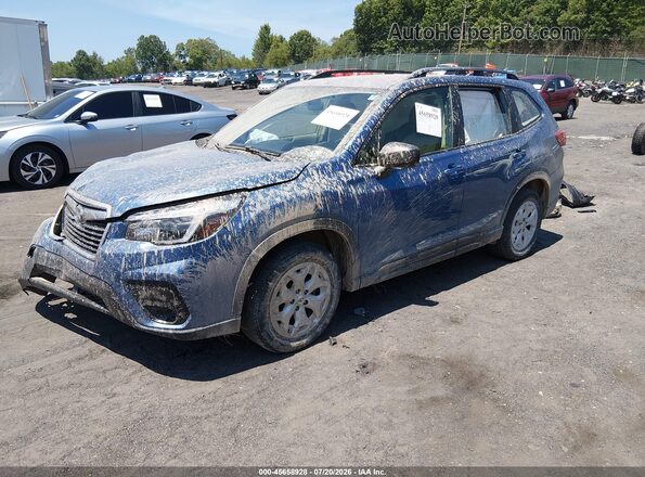 JF2SKADC5MH554656 2021 SUBARU FORESTER Blue Передня ліва чверть