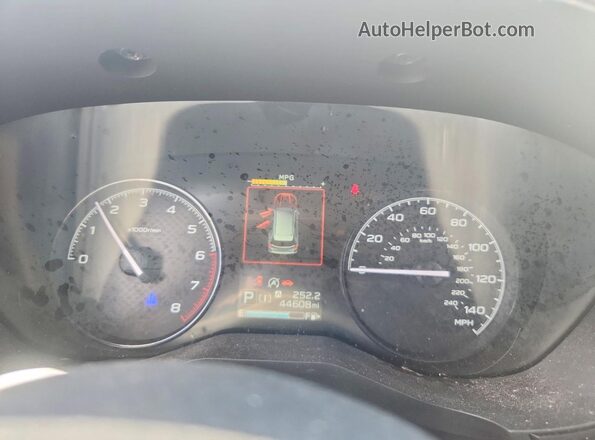 JF2SKADC6LH484745 2020 SUBARU FORESTER White Instrument cluster view