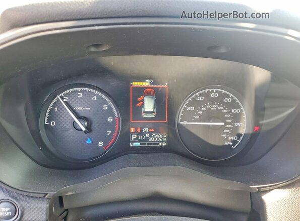 JF2SKADC6LH495891 2020 SUBARU FORESTER Blue Widok zestawu wskaźników