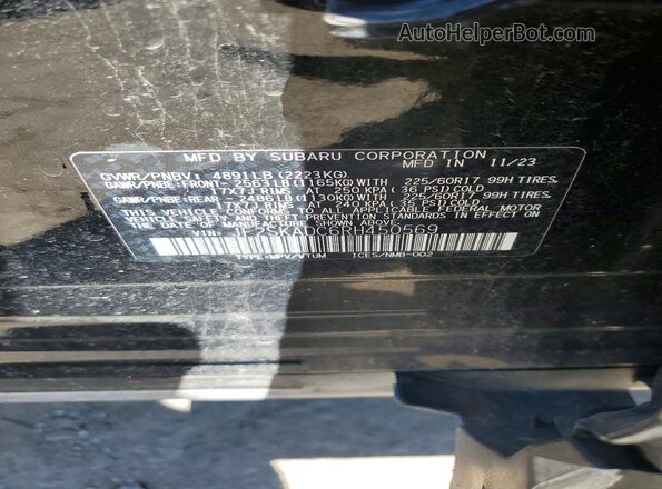 JF2SKADC6RH450569 2024 SUBARU FORESTER Black VIN կոդի պիտակի տեսք