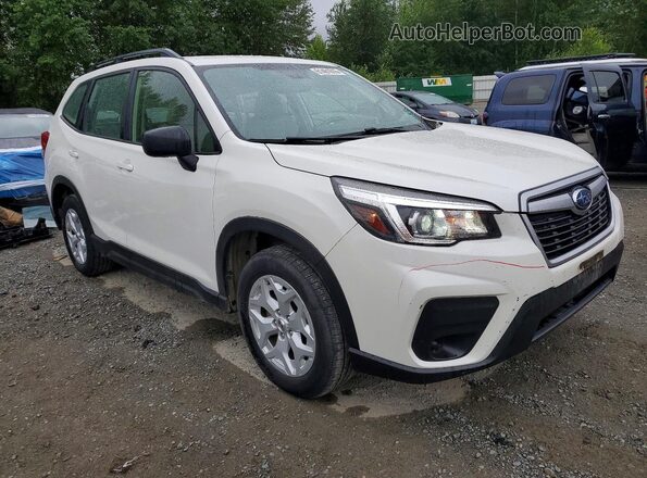 JF2SKADC7LH519311 2020 SUBARU FORESTER White Передня права чверть