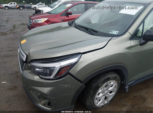 JF2SKADC9MH415338 2021 SUBARU FORESTER Green წინა ხედი