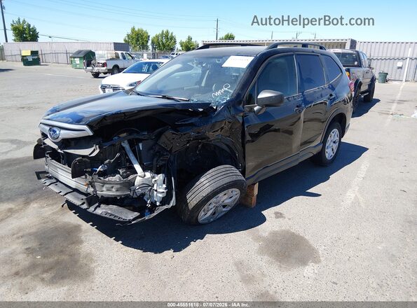 JF2SKADC9MH582833 2021 SUBARU FORESTER Black Передня ліва чверть