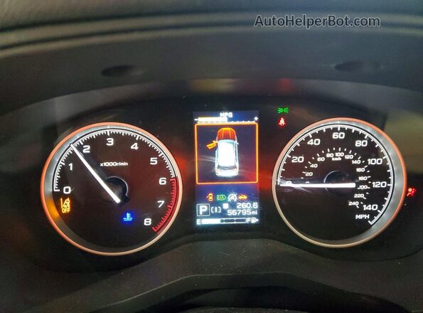 JF2SKAEC0PH451731 2023 SUBARU FORESTER Blue ხელსაწყოთა პანელის ხედი