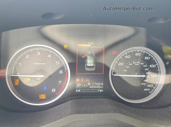 JF2SKAEC2KH525093 2019 SUBARU FORESTER Silver Widok zestawu wskaźników