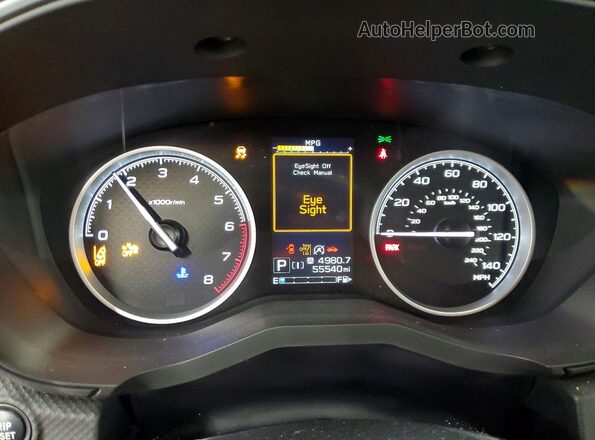 JF2SKAEC2NH402138 2022 SUBARU FORESTER Silver Вид щитка приладів