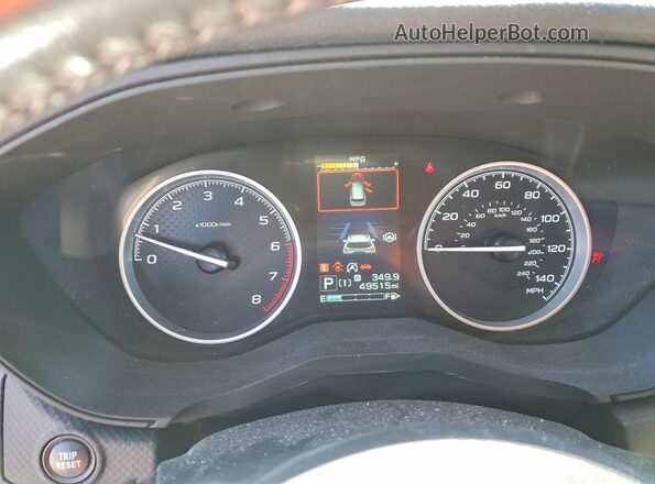 JF2SKAEC2PH499201 2023 SUBARU FORESTER Burgundy Vista del cuadro de instrumentos