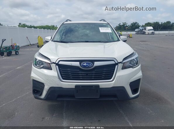 JF2SKAEC4KH567331 2019 SUBARU FORESTER White Սարքավորումների վահանակի տեսք