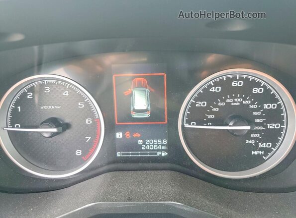 JF2SKAEC4PH457919 2023 SUBARU FORESTER Blue Вид щитка приладів