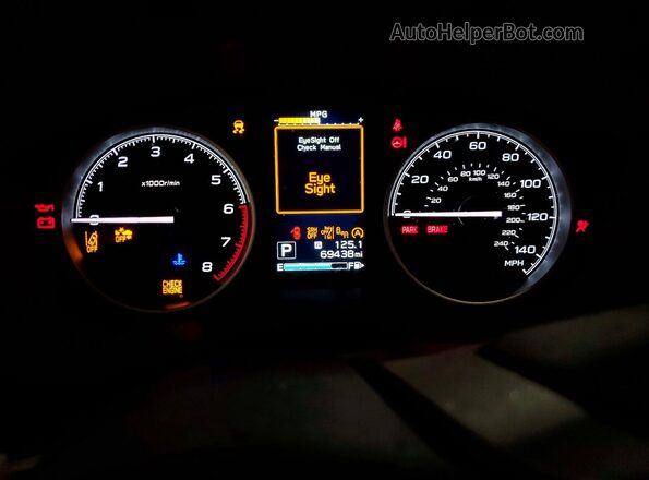 JF2SKAEC7PH427314 2023 SUBARU FORESTER Blue Widok zestawu wskaźników