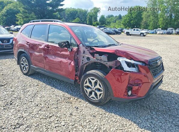 JF2SKAECXNH420967 2022 SUBARU FORESTER Red Delantero derecho