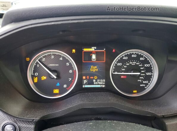 JF2SKAFC2MH435394 2021 SUBARU FORESTER Blue Instrument cluster view