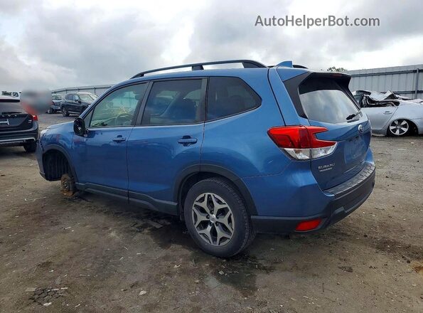 JF2SKAFC2MH435394 2021 SUBARU FORESTER Blue Rear left