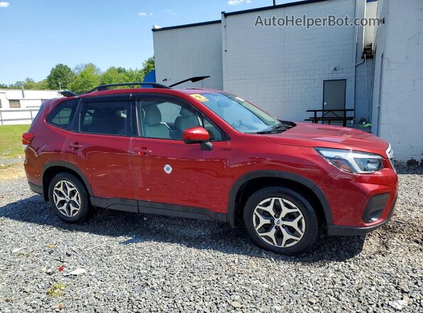JF2SKAFC4MH434182 2021 SUBARU FORESTER Maroon წინა მარჯვენა