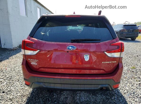 JF2SKAFC4MH434182 2021 SUBARU FORESTER Maroon უკანა ხედი