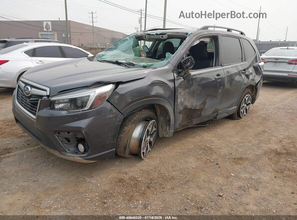 JF2SKAFC4MH497329 2021 SUBARU FORESTER Gray Przód lewy