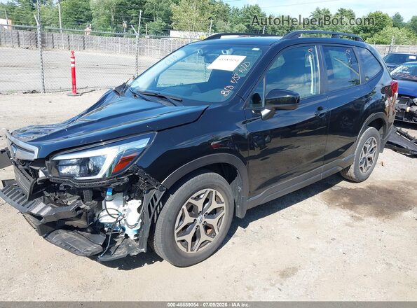 JF2SKAFC5MH530077 2021 SUBARU FORESTER Black Front left