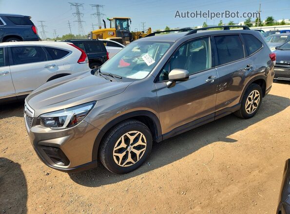 JF2SKAFC7MH447105 2021 SUBARU FORESTER Серебряный Вид спереди