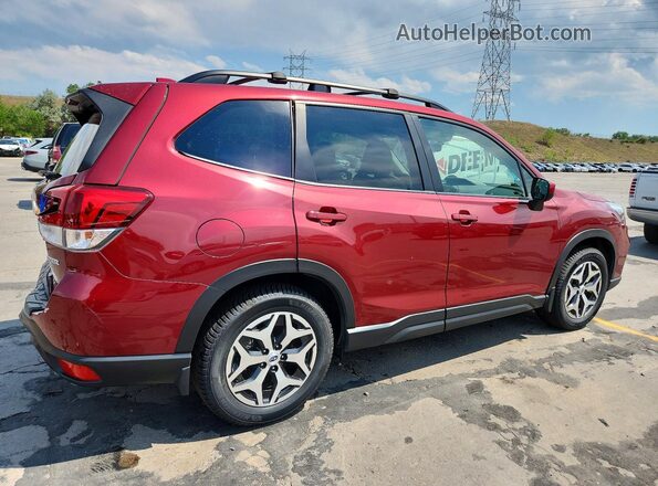 JF2SKAFC7MH557152 2021 SUBARU FORESTER Burgundy Tył prawy