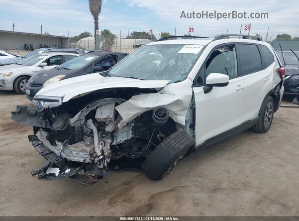 JF2SKAFC8MH536357 2021 SUBARU FORESTER White Vista tres cuartos delantera izquierda