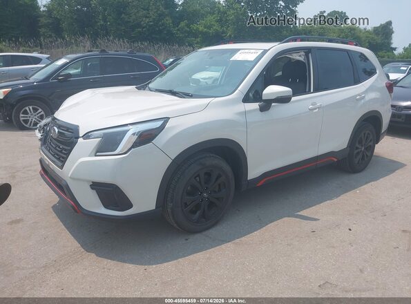 JF2SKAGC1RH467243 2024 SUBARU FORESTER White წინა მარცხენა ხედი სამი მეოთხედიდან