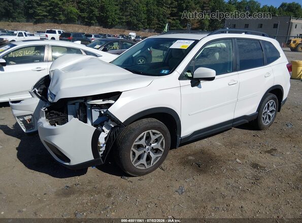JF2SKAGC4LH444773 2020 SUBARU FORESTER Белый Передняя левая четверть