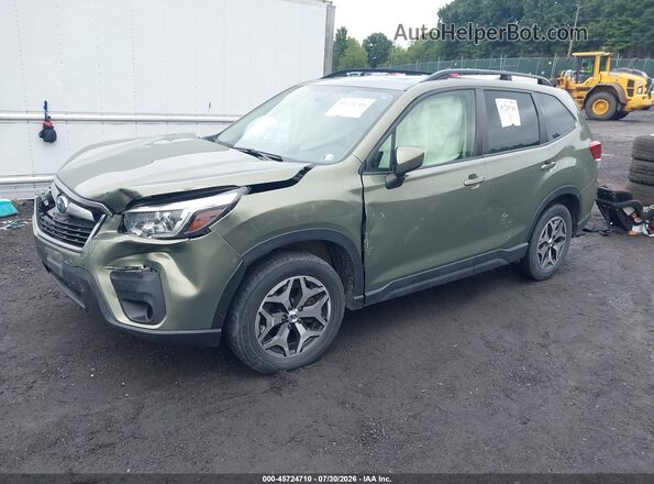JF2SKAGC4LH455398 2020 SUBARU FORESTER Green Front left