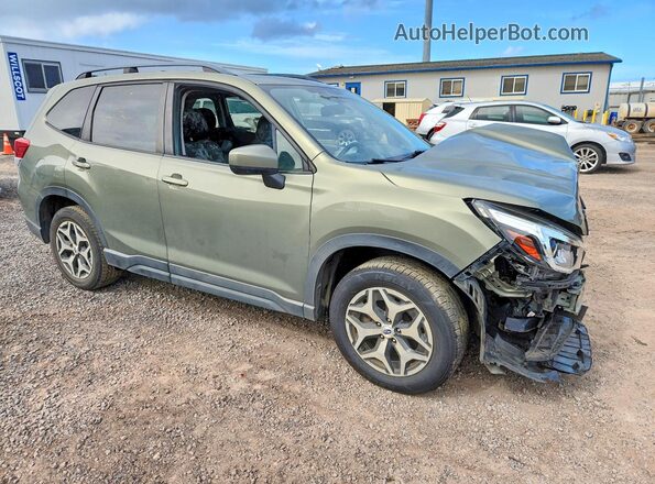 JF2SKAGC5KH433702 2019 SUBARU FORESTER Green წინა მარჯვენა
