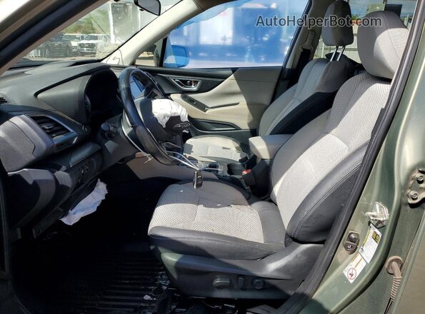 JF2SKAGC5KH433702 2019 SUBARU FORESTER Green წინა სალონის ხედი