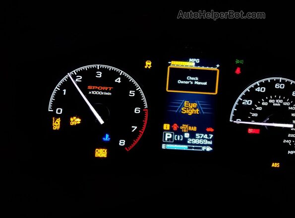JF2SKAGC9RH414466 2024 SUBARU FORESTER White Widok zestawu wskaźników