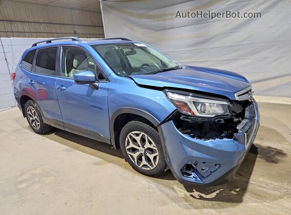 JF2SKAGCXKH423621 2019 SUBARU FORESTER Blue Przód prawy