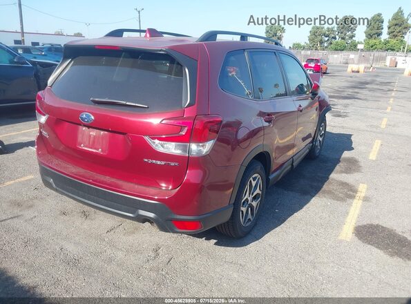 JF2SKAJC0LH512351 2020 SUBARU FORESTER Maroon Tył prawy