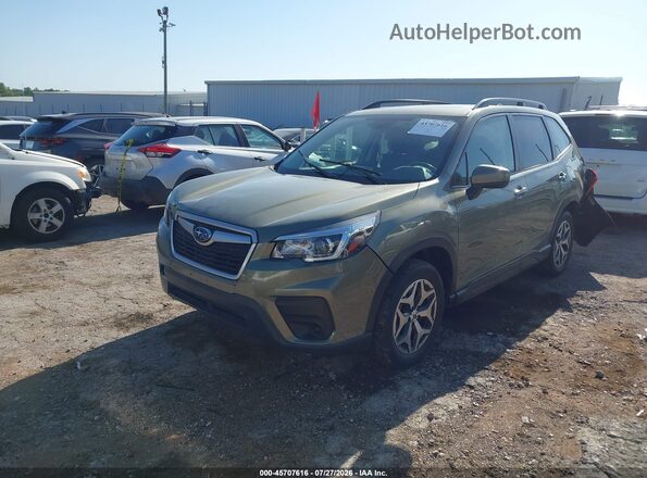 JF2SKAJC0LH528372 2020 SUBARU FORESTER Green Передня ліва чверть