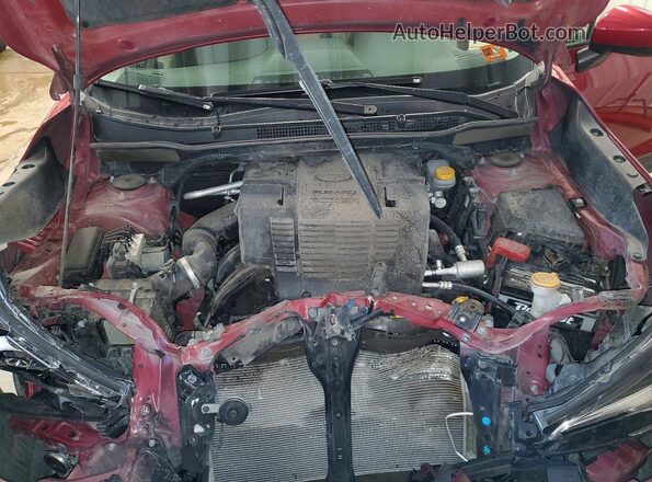 JF2SKAJC0LH552056 2020 SUBARU FORESTER Maroon ძრავის განყოფილების ხედი