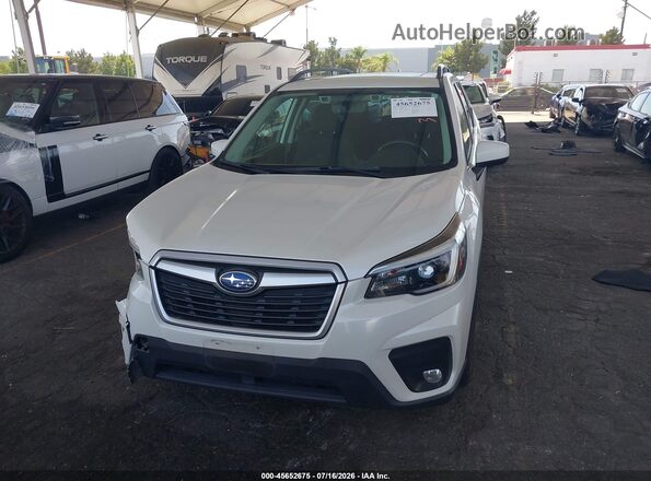 JF2SKAJC0MH527756 2021 SUBARU FORESTER White Vista del cuadro de instrumentos