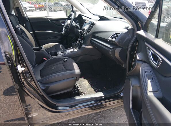 JF2SKAJC0MH564922 2021 SUBARU FORESTER Black წინა სალონის ხედი