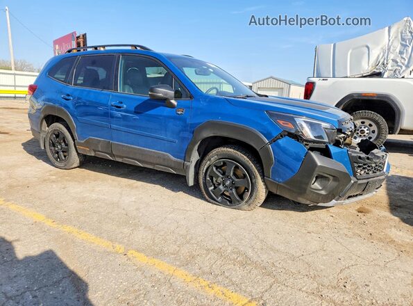 JF2SKAJC0RH530180 2024 SUBARU FORESTER Синий Передняя правая четверть
