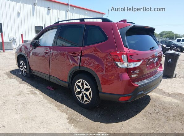JF2SKAJC1MH435801 2021 SUBARU FORESTER Red Задня ліва чверть