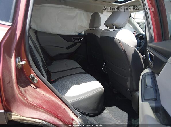 JF2SKAJC1MH435801 2021 SUBARU FORESTER Red Вид наклейки з VIN-кодом