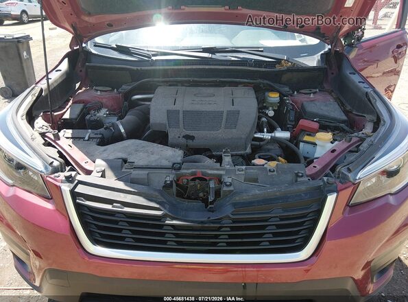 JF2SKAJC1MH435801 2021 SUBARU FORESTER Red Вид ззаду