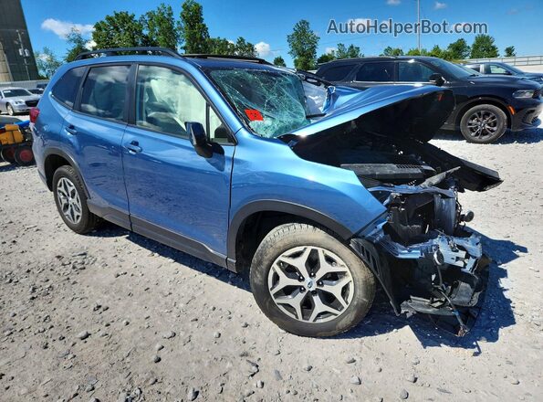 JF2SKAJC1MH561995 2021 SUBARU FORESTER Blue Առջևի աջ