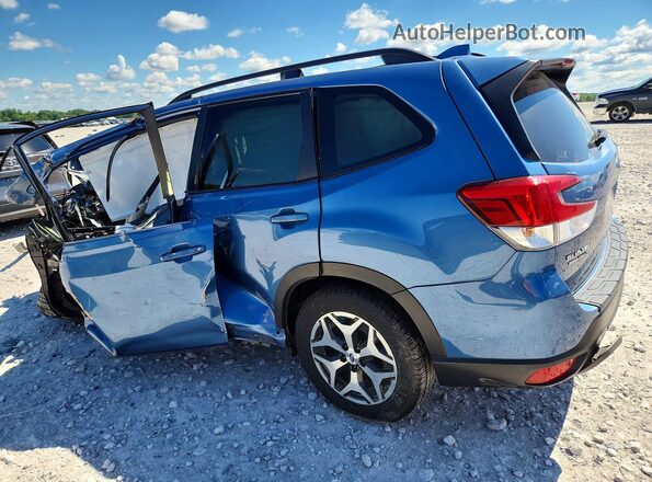 JF2SKAJC1MH561995 2021 SUBARU FORESTER Blue Հետևի ձախ