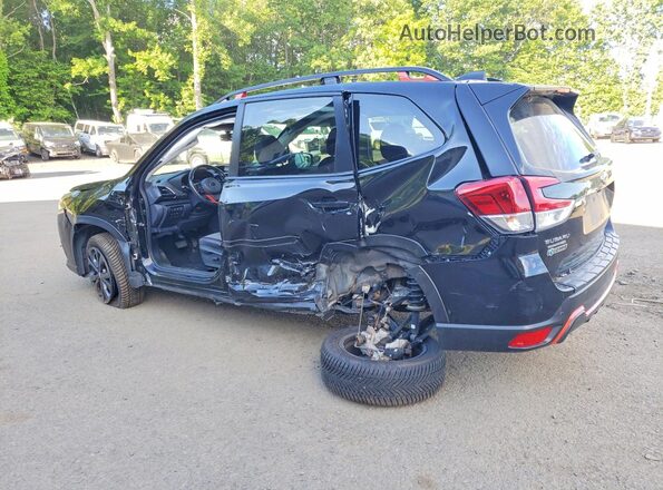 JF2SKAJC1NH426341 2022 SUBARU FORESTER Black Հետևի ձախ