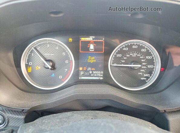JF2SKAJC2LH428564 2020 SUBARU FORESTER Silver ხელსაწყოთა პანელის ხედი