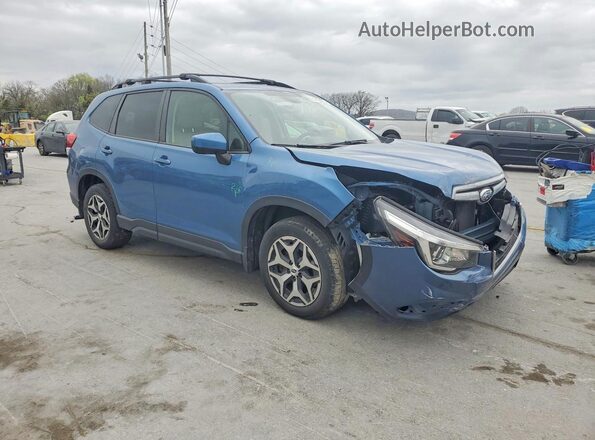 JF2SKAJC2LH523089 2020 SUBARU FORESTER Синий Передняя правая четверть