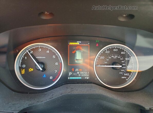 JF2SKAJC2LH523089 2020 SUBARU FORESTER Синий Вид щитка приборов