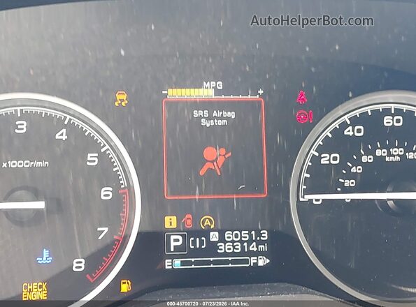 JF2SKAJC2LH585348 2020 SUBARU FORESTER Gray Հետևի նստատեղերի տեսք
